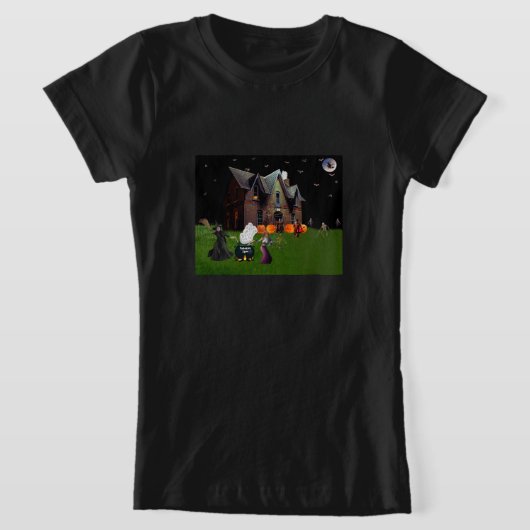 Halloween Met Vrienden Meisjes T-shirt