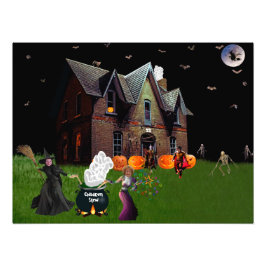 Halloween met vrienden Poster 24 "x18"
