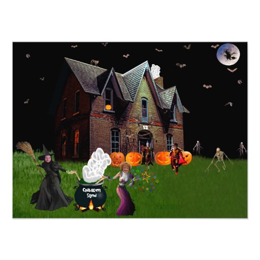Halloween met vrienden Poster 24 "x18" (Voorkant)