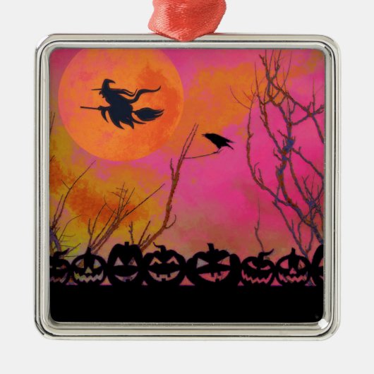 Halloween Metalen Ornament (Voorkant)