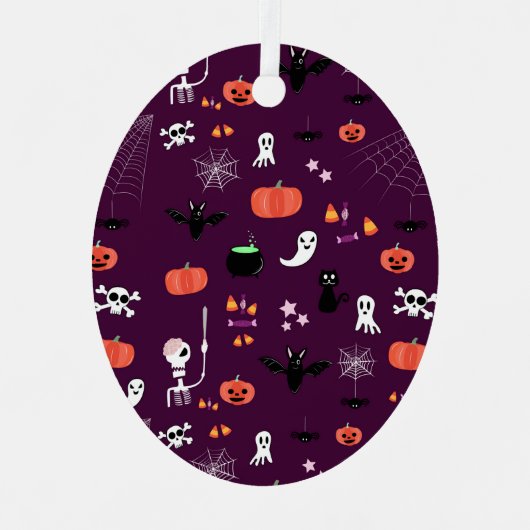 Halloween Metalen Ornament (Voorkant)