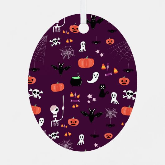 Halloween Metalen Ornament (Achterkant)