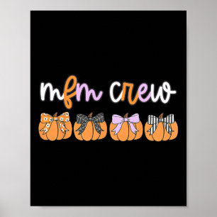 Halloween MFM Crew Maternal Foetal Medicine Sonogr Poster