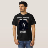 Halloween, michael myers, aangepaste, t - shirts, t-shirt (Voorkant volledig)