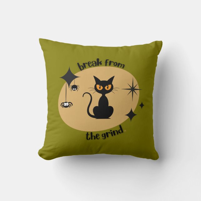 Halloween Mid-Century Kussen (Voorkant)