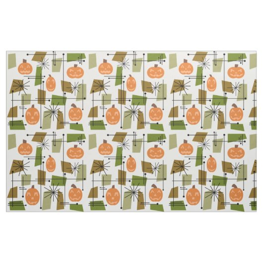 Halloween Mid Century Modern Stof (Fat Quarter)