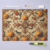 Halloween Middeleeuws Frans Patroon Tissuepapier (Craft)