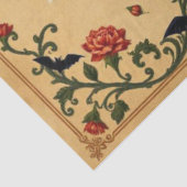 Halloween Middeleeuws Frans patroon Tissuepapier (Detail)