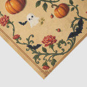 Halloween Middeleeuws Frans Patroon Tissuepapier (Detail)