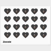 Halloween Middernacht Monster Bash Hart Sticker (Vel)