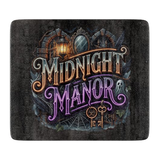 Halloween Midnight Manor Spukhuis  Snijplank (Voorkant)