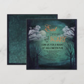 Halloween Midnight Uitnodiging (Voorkant / Achterkant)
