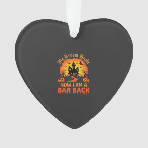 Halloween Mijn Bezem Brak Bar Back Heks Ornament