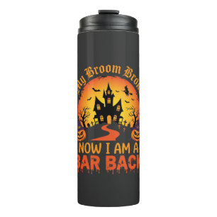 Halloween Mijn Bezem Brak Bar Terug Heks Thermosbeker