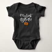Halloween Mijn Eerste Boe! Pompoen Romper (Voorkant)