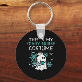 Halloween Mijn Enge Verpleegster Kostuum Grappige Sleutelhanger (Voorkant)