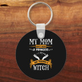 Halloween Mijn moeder heeft een Witch Birthday opg Sleutelhanger (Voorkant)