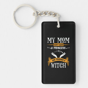 Halloween Mijn moeder heeft een Witch Birthday opg Sleutelhanger