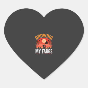 Halloween Mijn Slagtanden Groeien Geheime Kat Hart Sticker