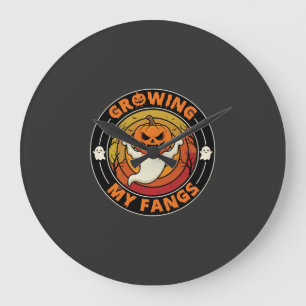 Halloween Mijn Slagtanden Groeiende Geest Pompoen Grote Klok