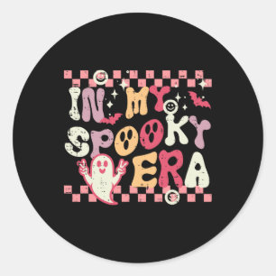 Halloween Mijn Spooky Era Retro Kostuum Groovy Vro Ronde Sticker