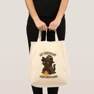 Halloween Mijne Kostuum Pure Meow Magie Heks Kat Tote Bag
