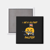 Halloween militair soldaat magneet (Voorkant / Achterkant)