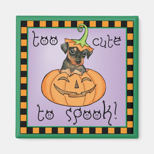 Halloween Min Pin Magneet (Voorkant)