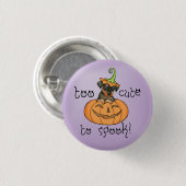 Halloween Min Pin Ronde Button 3,2 Cm (Voorkant /achterkant)