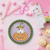 Halloween Mini Bull Terrier Paper Borden Papieren Bordje (Feest)