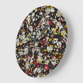 Halloween Mini Doodle Patroon Grote Klok (Hoek)