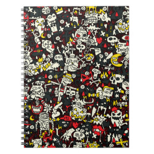 Halloween Mini Doodle  Patroon Notitieboek