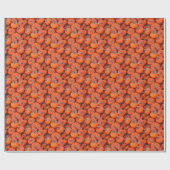 Halloween Mini Pompoen Herfst Herfstpatroonfoto Cadeaupapier (Vlak)