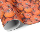 Halloween Mini Pompoen Herfst Herfstpatroonfoto Cadeaupapier (Rol Hoek)