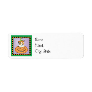Halloween Miniature American Shepherd Etiket