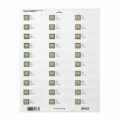 Halloween Miniature American Shepherd Etiket (Full Sheet)