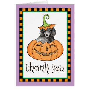Halloween Miniature Poodle Bedankt
