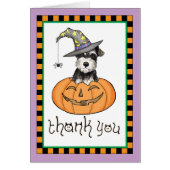 Halloween Miniature Schnauzer Hartelijk dank (Voorkant)