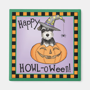 Halloween Miniature Schnauzer Magneet