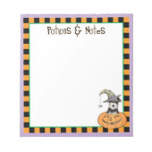 Halloween Miniature Schnauzer Notitieblok (Voorkant)