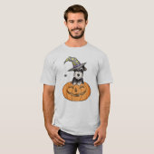 Halloween Miniature Schnauzer T-shirt (Voorkant volledig)
