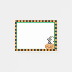 Halloween MiniatuurSchnauzer Post-it® Notes