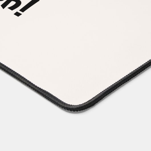 Halloween minimaal en grappig mummie wikkel het bureaumat (Hoek)