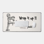 Halloween minimaal en grappig mummie wikkel het bureaumat (Keyboard & Muis)