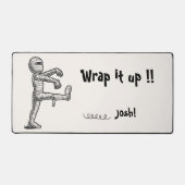 Halloween minimaal en grappig mummie wikkel het bureaumat (Voorkant)