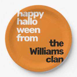 Halloween Minimale eenvoudige moderne partij sinaa Papieren Bordje