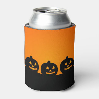 Halloween // Minimalistisch pompoen silhouet Blikjeskoeler