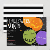 Halloween Minis Fotografie Afbeeldingen Flyer Kaart (Voorkant / Achterkant)
