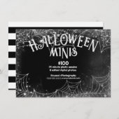 Halloween Minis Spiderwebs Fotografie Afbeeldingen Kaart (Voorkant / Achterkant)