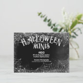 Halloween Minis Spiderwebs Fotografie Afbeeldingen Kaart (Staand voorkant)